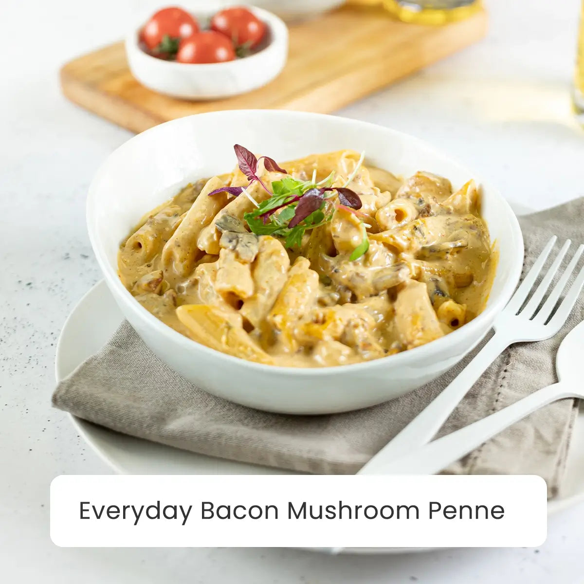 Everyday Meal - Creamy Bacon And Mushroom Penne