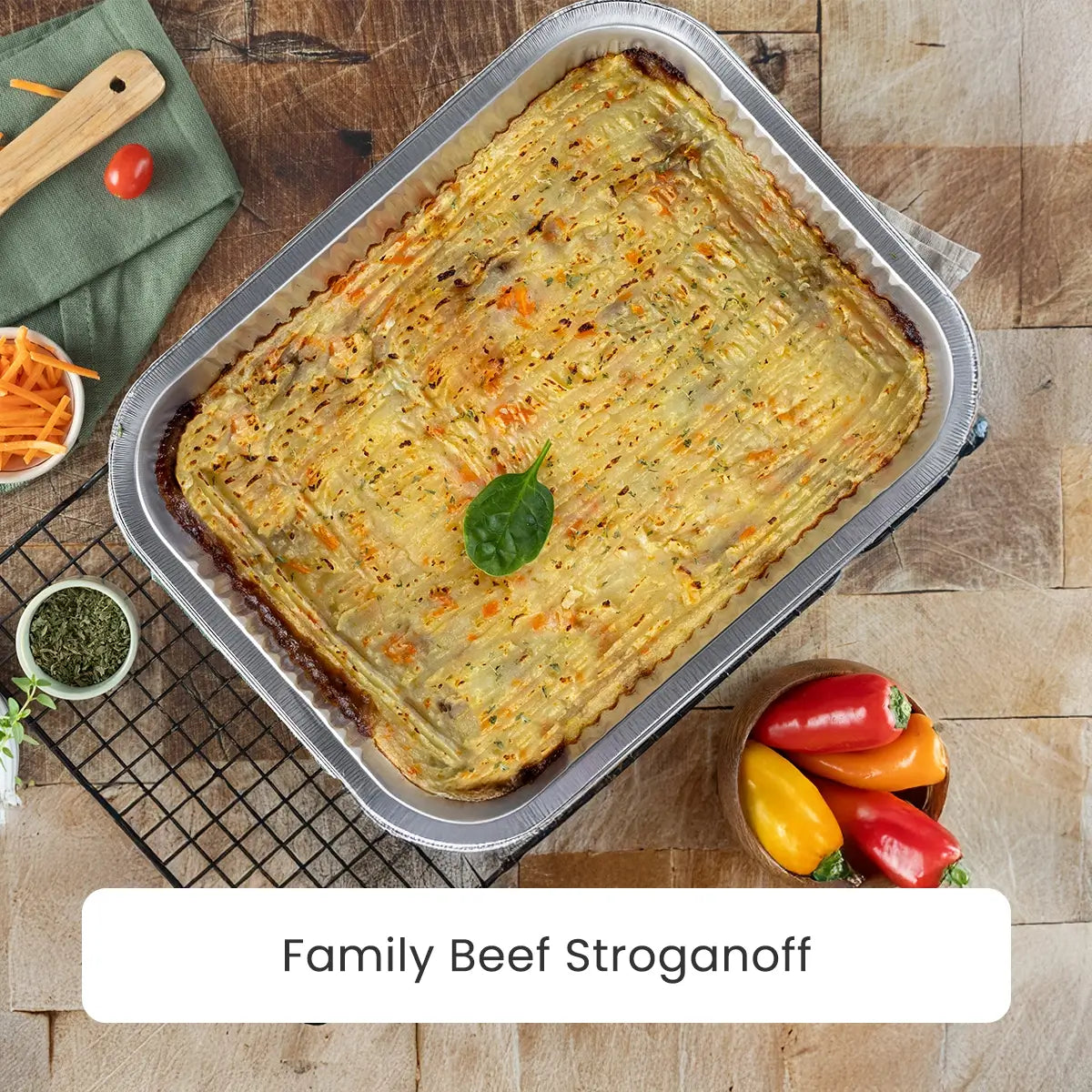 Family Meal - Beef Stroganoff Bake