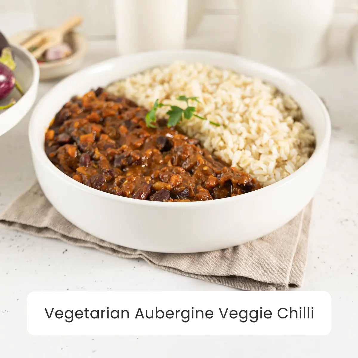 Vegetarian Meal - Aubergine Veggie Chilli