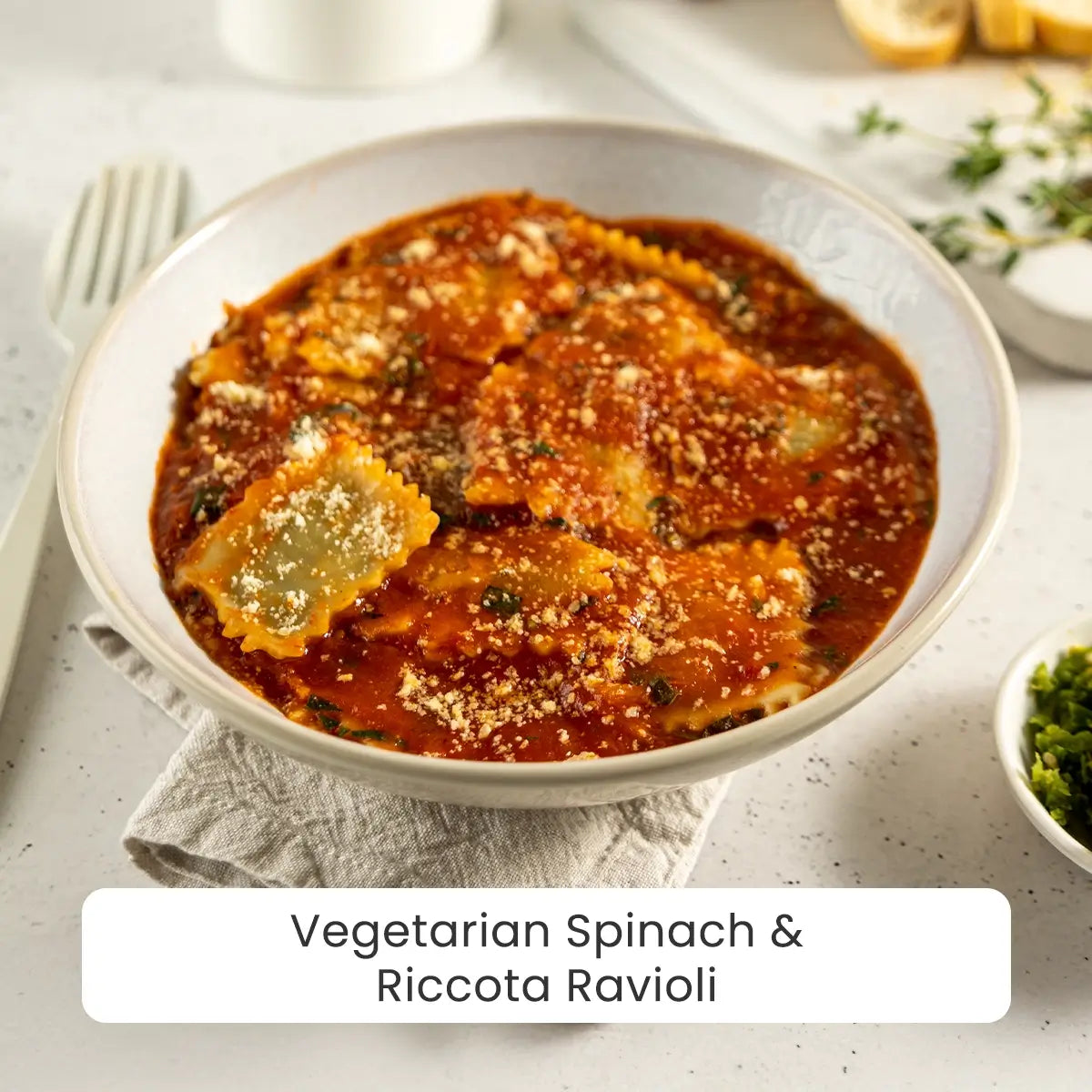 Vegetarian Meal - Spinach & Ricotta Ravioli