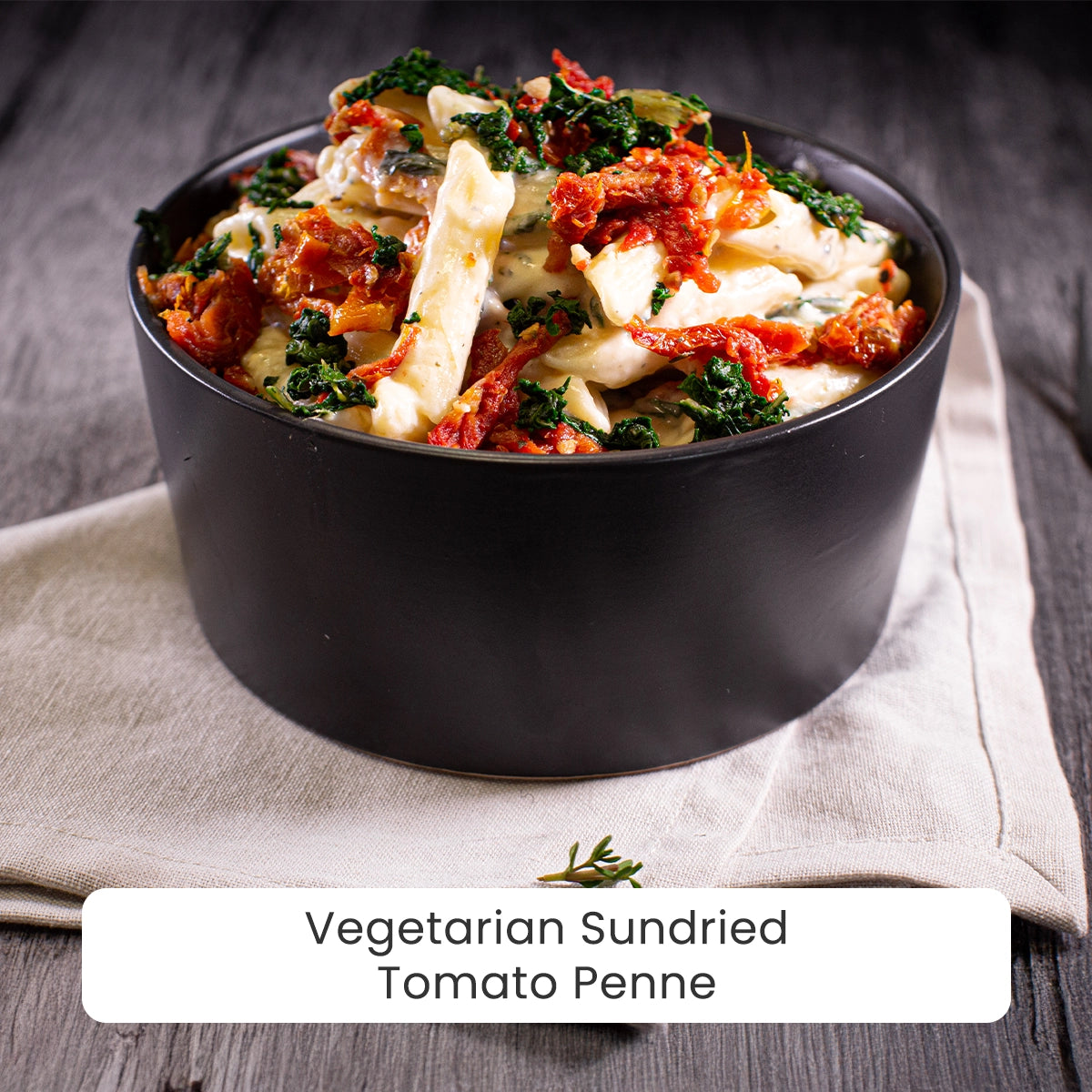 Vegetarian Meal - Creamy Spinach and Sundried Tomato Penne Pasta